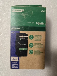 USED SQUARE D QO2175SB SURGE PROTECTOR DEVICE 120/240V 25KA 2 POLE - Picture 1 of 8