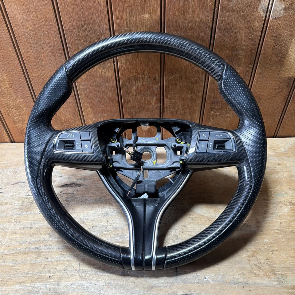 14-20 Maserati Ghibli M157 S Q4 Quattroporte M156 Steering Wheel Carbon OEM 75k - Image 1 of 4