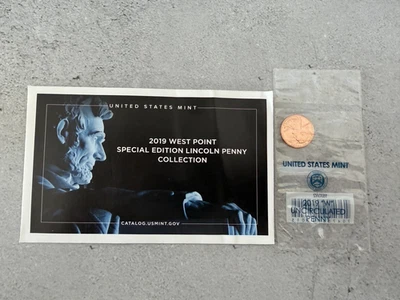 2019 W Uncirculated Special Edition Lincoln Penny w/Envelope West Point #3P29 - Image 1 of 3