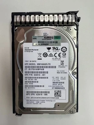 HPE 1TB 7200RPM SATA 2.5" Enterprise Hard Drive for HP Servers Tested - Image 1 of 4