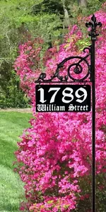 Reflective Address Sign Yard Home House Numbers - Picture 1 of 1