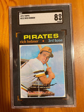 1971 TOPPS #212 RICHIE HEBNER PITTSBURGH PIRATES BASEBALL CARD SGC nm/mt 8