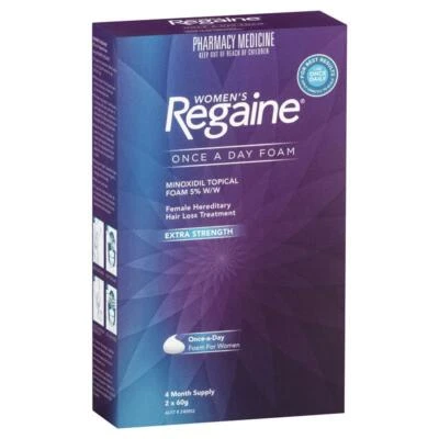 Regaine Women's Extra Strength Foam Hair Loss Regrowth 4 Months Treatment 2x60g  - image 1 of 4
