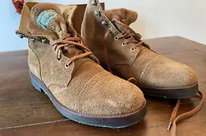 Polo Ralph Lauren stivale in pelle scamosciata marrone Taglia 10 UK - Foto 1 di 9