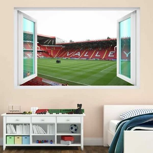 Football Stadium Charlton 3D Wall Sticker Mural Decal Kids Bedroom Decor BV48 - Picture 1 of 2