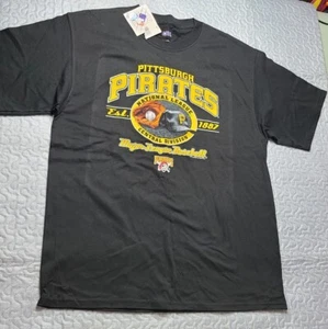 Vintage 2008 Pittsburgh Pirates Short Sleeve T-Shirt Men’s Size XL Black CSA - Picture 1 of 8