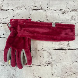 ZX Outdoor Plum 2 Piece High Pile Headband & Gloves Set Touchscreen Capable M/L - Picture 1 of 5
