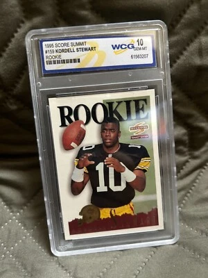 1995 Score Summit Kordell Stewart #159 WCG Gem-MT Authentic Auto Rookie  - Image 1 of 4