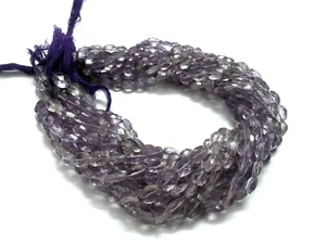 Amethyst Oval Faceted 6x8-7x10mm Natural Gemstone Beads 13"Inch 1 Strand - Picture 1 of 24