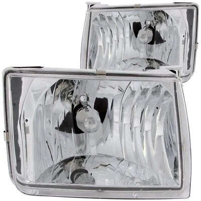 Juego de faros de cristal Anzo USA 111049 para 98-01 Frontier Xterra Foto 1 de 4
