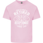 A Retired Receptionist Looks Like Mens Cotton T-Shirt Tee Top
