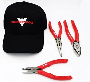 Vampliers VT-001-S3FC 8in Linesman Pliers, 7.5in Long Nose, 6.25 Screw Extractor - Picture 1 of 13