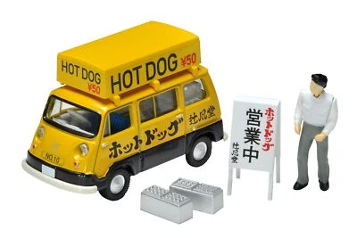 TOMICA LIMITED VINTAGE 1/64 LV-201a SUBARU SAMBAR Hot Dog VAN w/Figure 321446 - Image 1 of 4