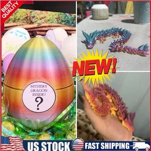 Surprise Dragon Egg-3D Printed Flexible Dragon-Articulated Dragon Egg Fidget Toy - Picture 1 of 15