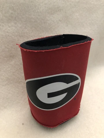 Georgia Bulldogs Can Cooler Huggie Koozie Red Logo Coozie Cover