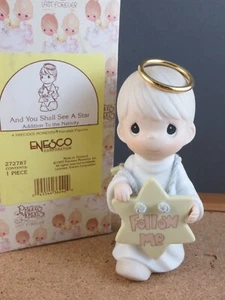 1997 Enesco Precious Moments Nativity You Shall See A Star Follow Me In Box - Picture 1 of 12