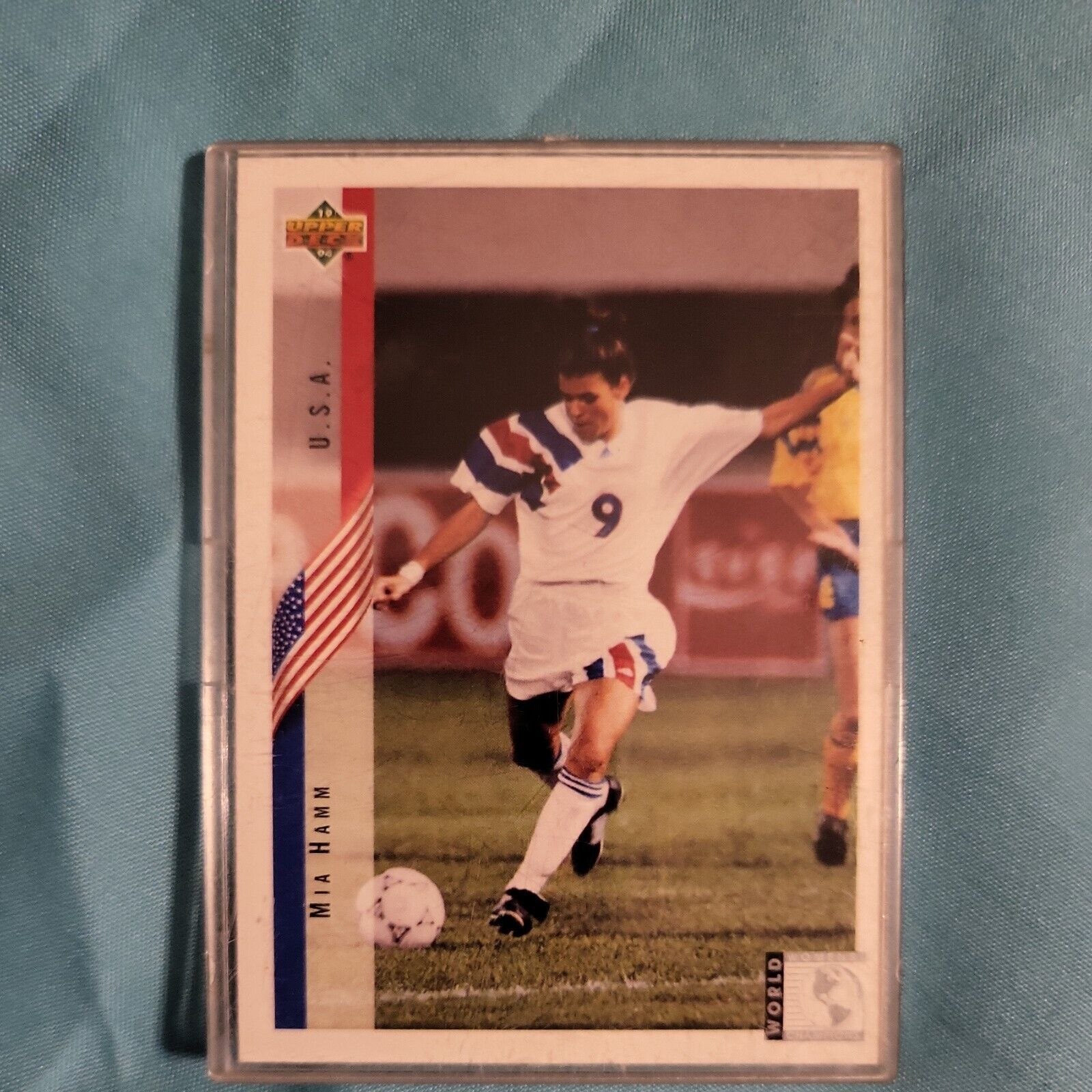 1994 Upper Deck World Cup English/Spanish - #268 Mia Hamm (RC)