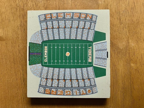 CLEMSON TIGERS Memorial Football Stadium wooden decoration by THE CATS MEOW ‘91 Cover