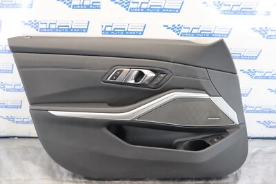 2023 BMW M3 COMPETITION G80 OEM COURO PRETO LH PAINEL DA PORTA FRONTAL DO MOTORISTA #1516 - Imagem 1 de 4