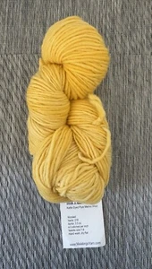 MALABRIGO WORSTED Yarn Color-Pollen Yellow 100g/210yds 100% Merino Wool - Picture 1 of 6