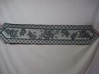 USA Made NWOT Cabbage Rose Toile 13" x 72" Tapestry Table Runner #2