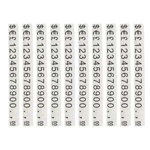 10 Pcs Number Dollar Mall Cube Number Letter Pricing Label - Picture 1 of 12
