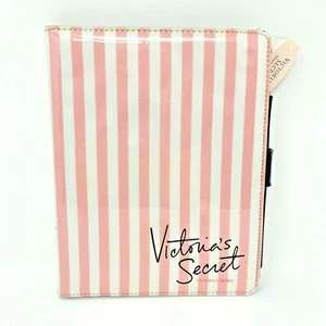 Victoria's Secret IPAD Case Cover Classic VS Pink and White Stripe Discontinued - Picture 1 of 4