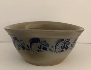 ELDRETH Pottery Second 2001 Salt Glazed Bowl (Opening Is Asymmetrical) Floral - Picture 1 of 8