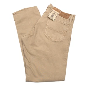 Polo Ralph Lauren Varick Khaki Slim Straight Fit Jeans Mens 38 X 32 - Picture 1 of 10