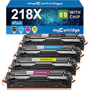 218X Toner Cartridges 4 Pack High Yield (with Chip) Replacement for HP 218X W218 - Bild 1 von 7