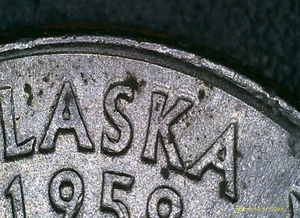 2008-P Alaska Quarter 10% Misaligned Strike DDR Error Coin - Picture 1 of 10