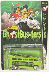 Green VW Drag Bus Custom Hot Wheels Ghostbusters Series w/RR # of Only 10 Made! - Picture 1 of 3