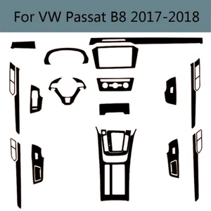 Interior Center Console Carbon Fiber Molding Sticker Decals For VW Passat B8 - Picture 1 of 11