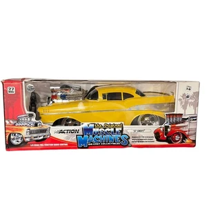 Vintage Action Muscle Machines 57 Chevy Die Cast 1:8 Scale Radio Control RC Car - Picture 1 of 10