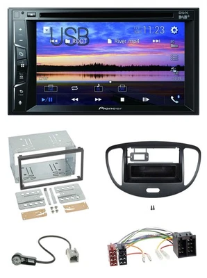 Pioneer Bluetooth 2DIN USB DVD DAB MP3 Autoradio für Hyundai i10 2008-2013 schwa - Bild 1 von 4