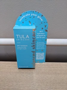 NEU Tula Skincare 24-7 Feuchtigkeitsspendende Tages- & Nachtcreme 0,5oz 14g Tube - Bild 1 von 5