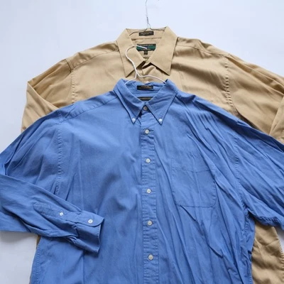 Alexander Julian Colours LOT OF 2 Men's Long Sleeve Button Shirts XL 17.5 32/33 - Image 1 of 4