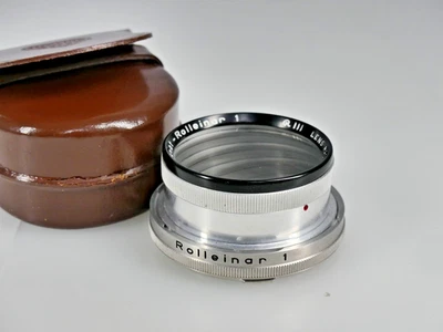 GENUINE ROLLEI ROLLEINAR 1 BAY 3 RIII CLOSE UP TLR LENS FILTER  & CASE 2069 - Image 1 of 2