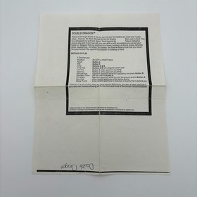 Double Dragon 3 NES Cheat Sheet