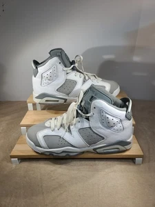 Nike Air Jordan 6 Retro Grau/Weiß 384665-100 Größe 6,5Y - Bild 1 von 6