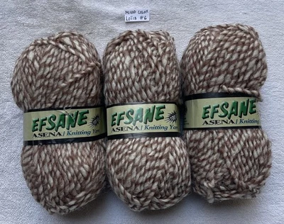 EFSANE ASENA KNITTING YARN BLUE/WHITE 100G BALLS LOT 13 # 6 - Image 1 of 4