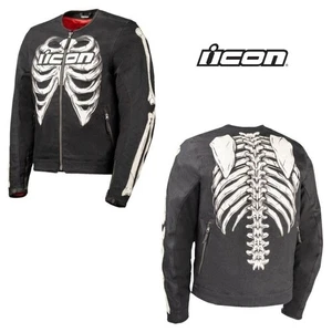 Icon Crestfalllen Street Motorcycle Black Jacket - Pick Size - Bild 1 von 6