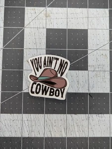 "You Ain't No Cowboy" Western Decal/Sticker - Picture 1 of 2