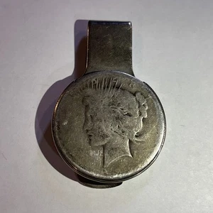 Pontiac Money Clip 1922 Peace Silver Dollar Advertising - Picture 1 of 5