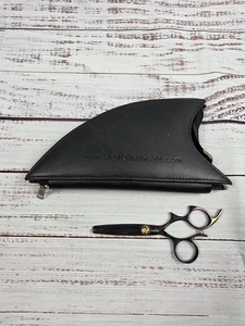 Shark Fin 440-A Thinning Texture Cutting Shears Blender Black Right Handed - Picture 1 of 9