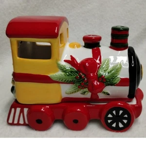 Pfaltzgraff Christmas Heritage Train Sculpted Piercing Candle Teelichthalter - Bild 1 von 14