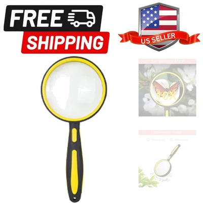 10X Lupa para Leer 75mm Portátil Portátil Libro Lupa para Se... Foto 1 de 4