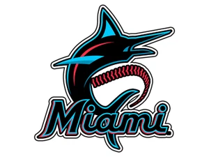 #0182 Miami Marlins Full Logo Baseball Fan Sticker Waterproof Vinyl Decal DieCut - Picture 1 of 1