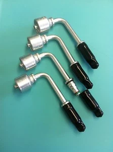 GATES 6G-6MQLH90-071 HYD COUPLING MALE QUICK-LOK (SET OF 4) G259973-0606 NEW - Picture 1 of 5