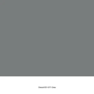 3,87 €/m² Oracal 651-071 Grau Glänzend Plotterfolie Möbelfolie 1,26 x 1 m - Bild 1 von 2